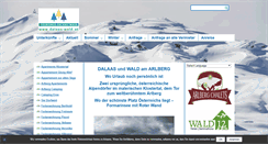 Desktop Screenshot of dalaas-wald.at